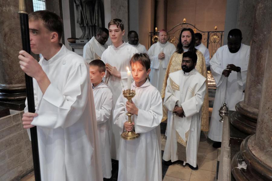 Pauselijke nuntius Mgr Franco Coppola op bezoek in Sint-Kwinten © Pastorale zone Leuven aan de Dijle
