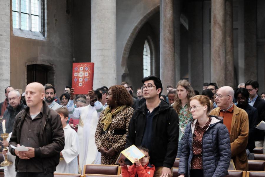 Pauselijke nuntius Mgr Franco Coppola op bezoek in Sint-Kwinten © Pastorale zone Leuven aan de Dijle