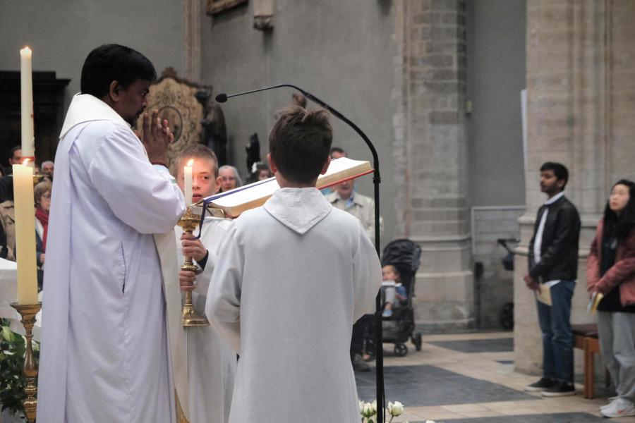 Pauselijke nuntius Mgr Franco Coppola op bezoek in Sint-Kwinten © Pastorale zone Leuven aan de Dijle
