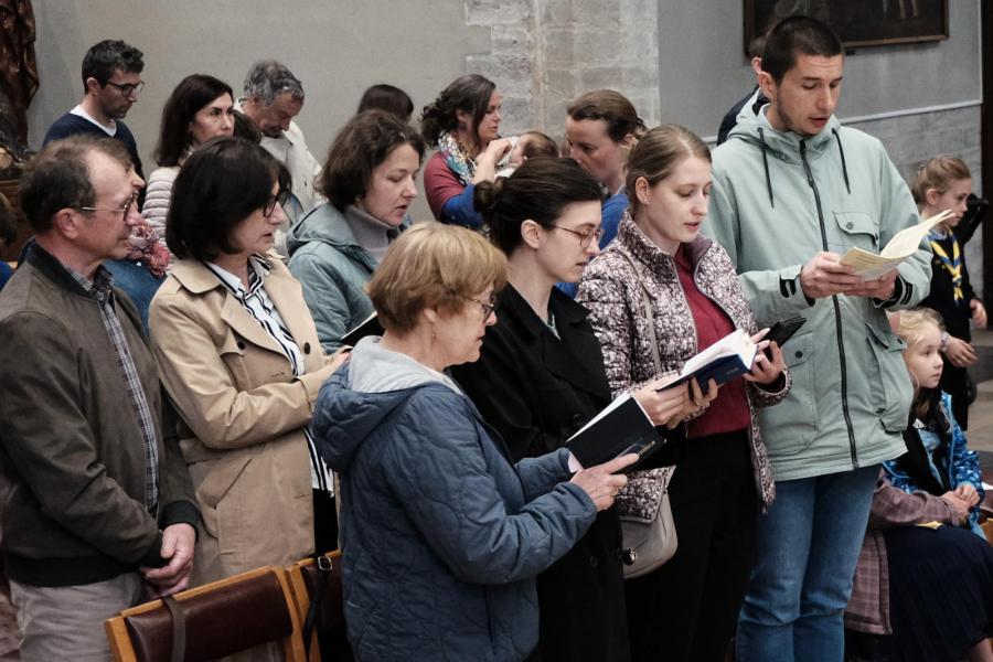 Pauselijke nuntius Mgr Franco Coppola op bezoek in Sint-Kwinten © Pastorale zone Leuven aan de Dijle