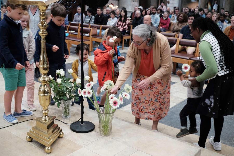 Pauselijke nuntius Mgr Franco Coppola op bezoek in Sint-Kwinten © Pastorale zone Leuven aan de Dijle