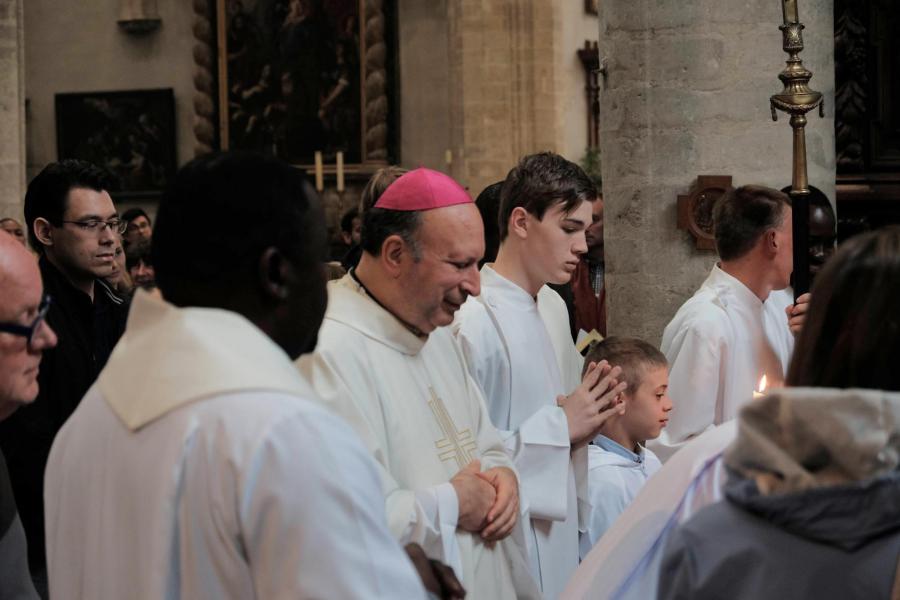 Pauselijke nuntius Mgr Franco Coppola op bezoek in Sint-Kwinten © Pastorale zone Leuven aan de Dijle
