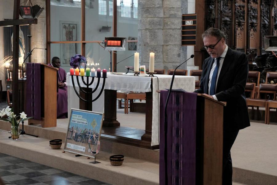 Verbondenheid bij de Afrikaanse viering in Sint Geertrui 2024 © Pastorale zone Leuven aan de Dijle