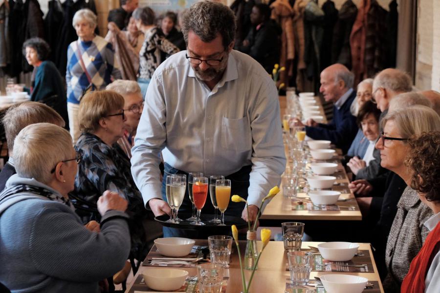 Solidariteitsmaaltijd in Geertruihof 2024 © Pastorale zone Leuven aan de Dijle