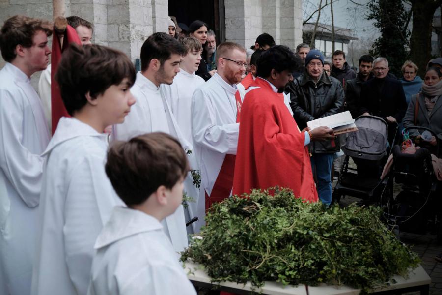Palmzondag in Sint Kwinten te Leuven 2023 © Pastorale zone Leuven aan de Dijle