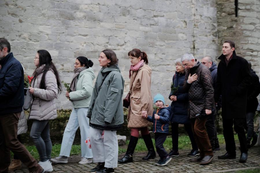 Palmzondag in Sint Kwinten te Leuven 2023 © Pastorale zone Leuven aan de Dijle
