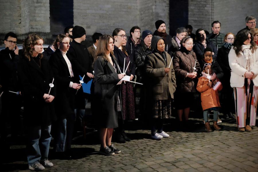 Paaswake in de Sint-Kwintenskerk © Pastorale zone Leuven aan de Dijle