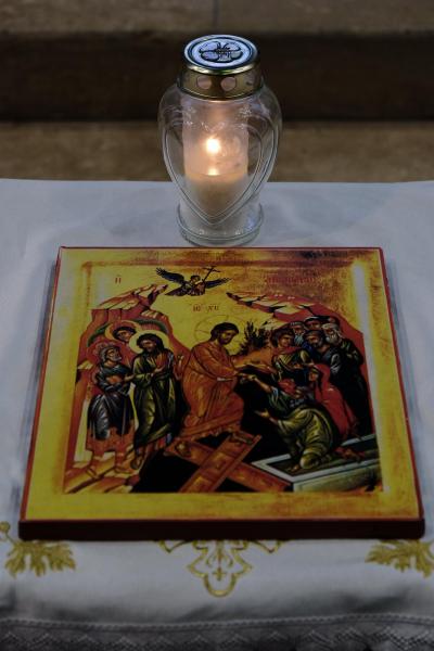 De Oekraïense gemeenschap vierde de Goddelijke Liturgie in de Sint-Kwintenskerk te Leuven © Pastorale zone Leuven aan de Dijle