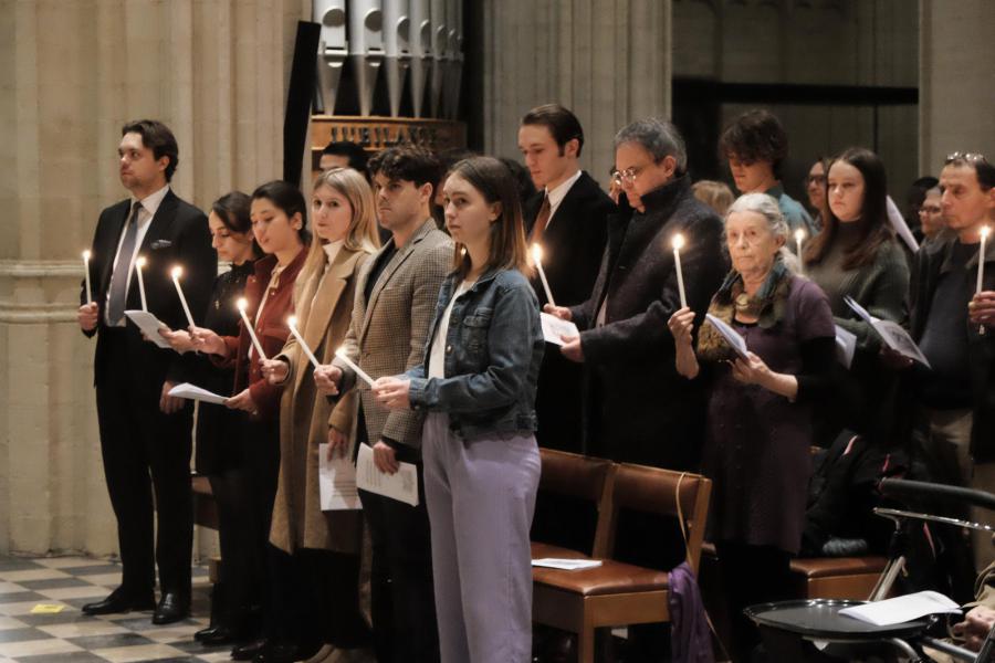 Paasnacht in de Leuvense Sint-Pieterskerk 2024 © Pastorale zone Leuven aan de Dijle