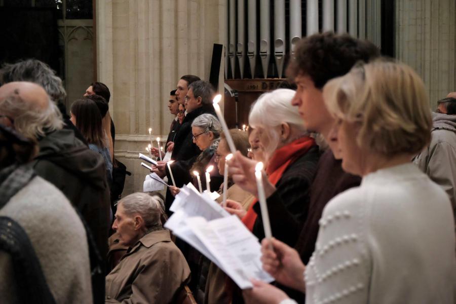 Paasnacht in de Leuvense Sint-Pieterskerk 2024 © Pastorale zone Leuven aan de Dijle