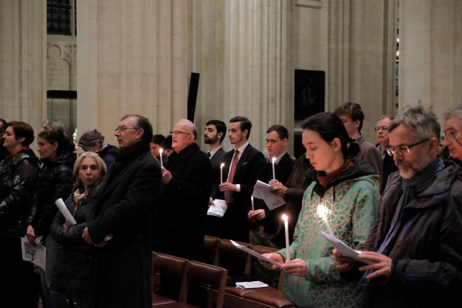 Paasnacht in de Leuvense Sint-Pieterskerk 2024 © Pastorale zone Leuven aan de Dijle