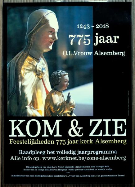 Affiche 775 jaar Onze-Lieve-Vrouwkerk Alsemberg © Hugo Casaer