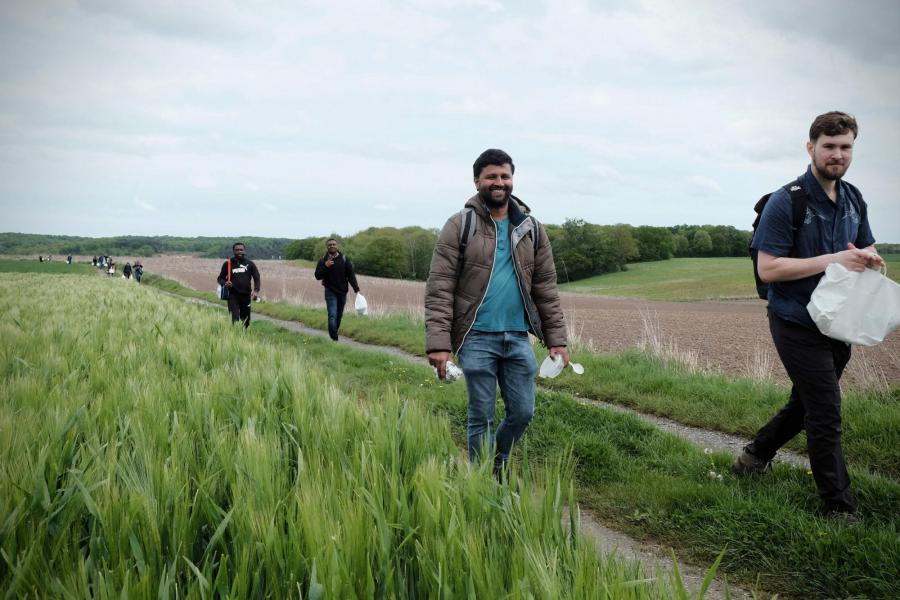 Op bedevaart van Sint Kwinten in Leuven naar Onze Lieve Vrouw van Basse-Wavre 2024 © Pastorale zone Leuven aan de Dijle
