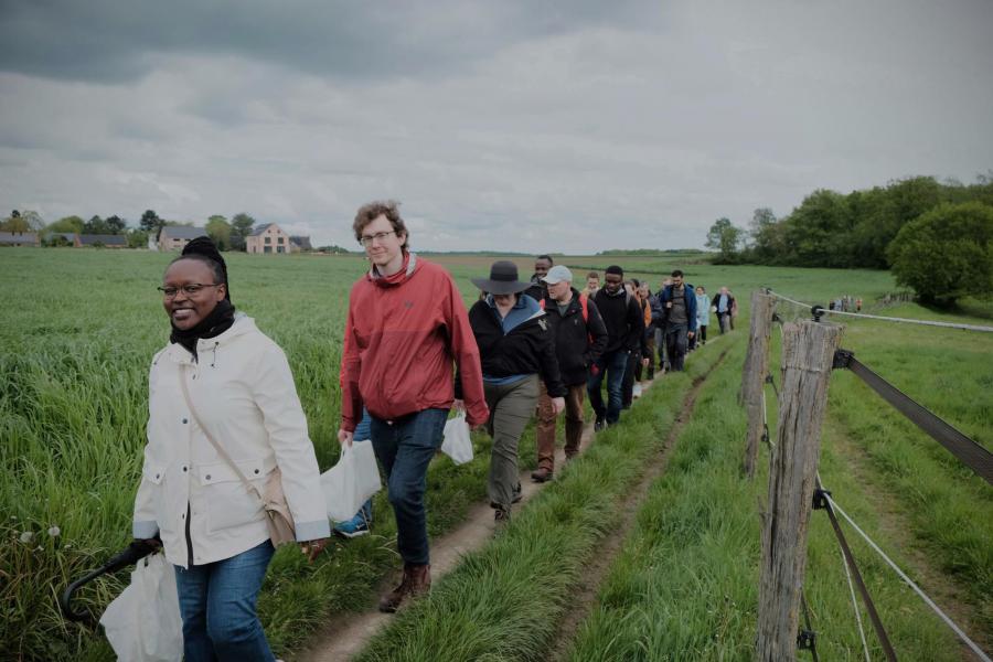 Op bedevaart van Sint Kwinten in Leuven naar Onze Lieve Vrouw van Basse-Wavre 2024 © Pastorale zone Leuven aan de Dijle