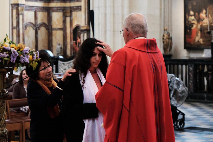 Volwassendoopsels en vormsels in de Sint-Pieterskerk 2023 © Pastorale zone Leuven aan de Dijle