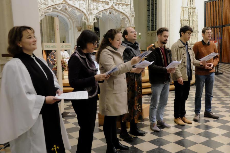 Interlevensbeschouwelijke vredesviering 2025 © Pastorale zone Leuven aan de Dijle