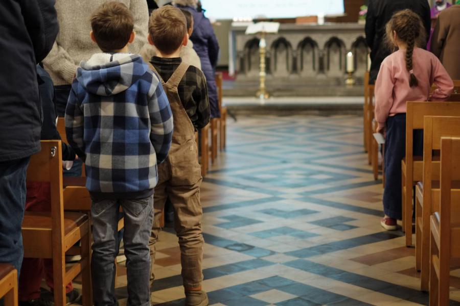 Gezinsviering op Gaudete-zondag 2025 in Leuven Noord © Pastorale zone Leuven aan de Dijle