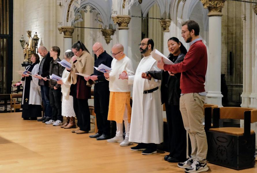 Interlevensbeschouwelijke vredesviering 2025 © Pastorale zone Leuven aan de Dijle