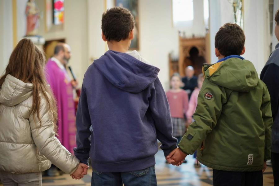 Gezinsviering op Gaudete-zondag 2025 in Leuven Noord © Pastorale zone Leuven aan de Dijle