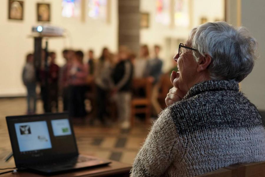Gezinsviering op Gaudete-zondag 2025 in Leuven Noord © Pastorale zone Leuven aan de Dijle