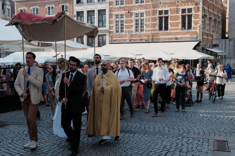 Sacramentsdag in Leuven 2023 © Pastorale zone Leuven aan de Dijle