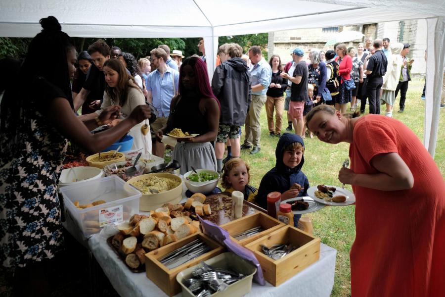 Jaarlijkse viering en BBQ van Sint Kwinten 2023 © Pastorale zone Leuven aan de Dijle
