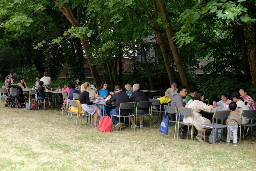 Jaarlijkse viering en BBQ van Sint Kwinten 2023 © Pastorale zone Leuven aan de Dijle