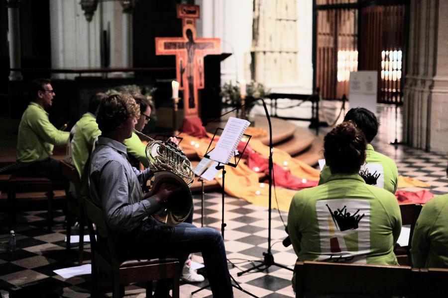 Taizégebed in de Sint-Pieterskerk 2021 © Pastorale zone Leuven aan de Dijle