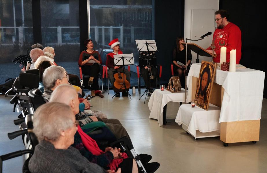 Kerstviering met Sant’Egidio in WZC Edouard Remy © Pastorale zone Leuven aan de Dijle