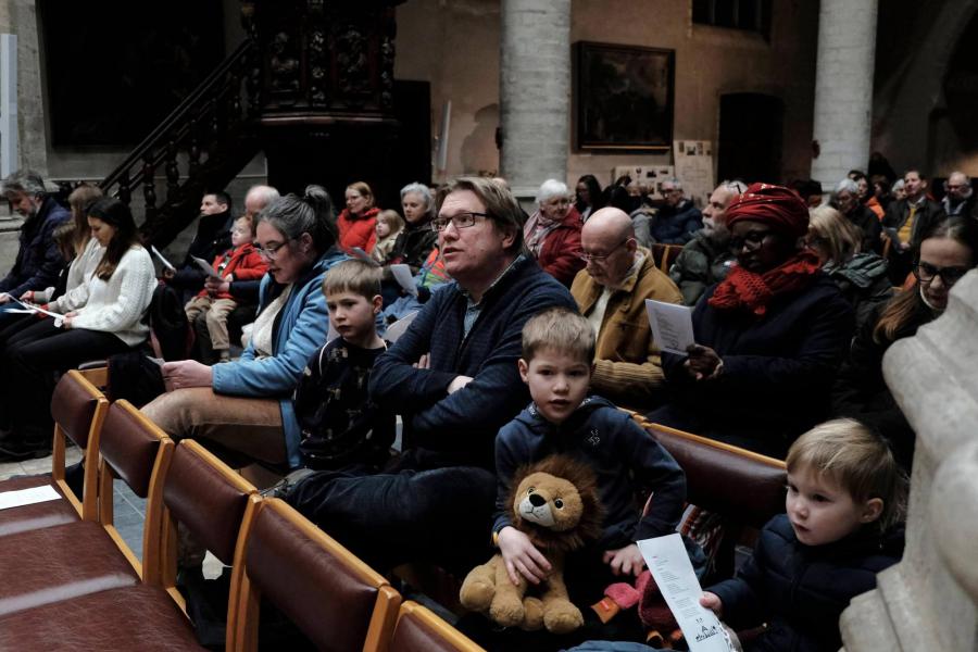 Kinderkerstviering in de Sint-Kwintenskerk 2025 © Pastorale zone Leuven aan de Dijle