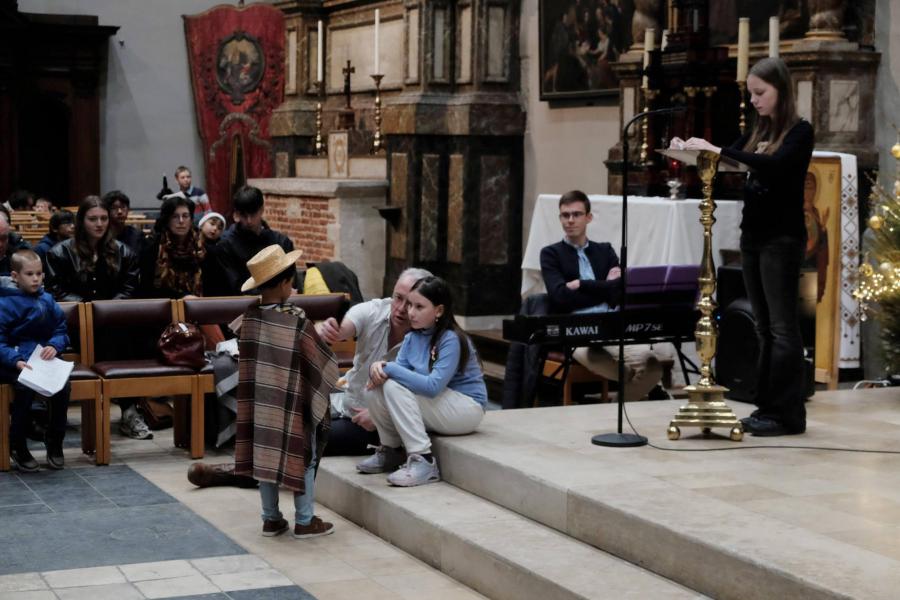 Kinderkerstviering in de Sint-Kwintenskerk 2025 © Pastorale zone Leuven aan de Dijle