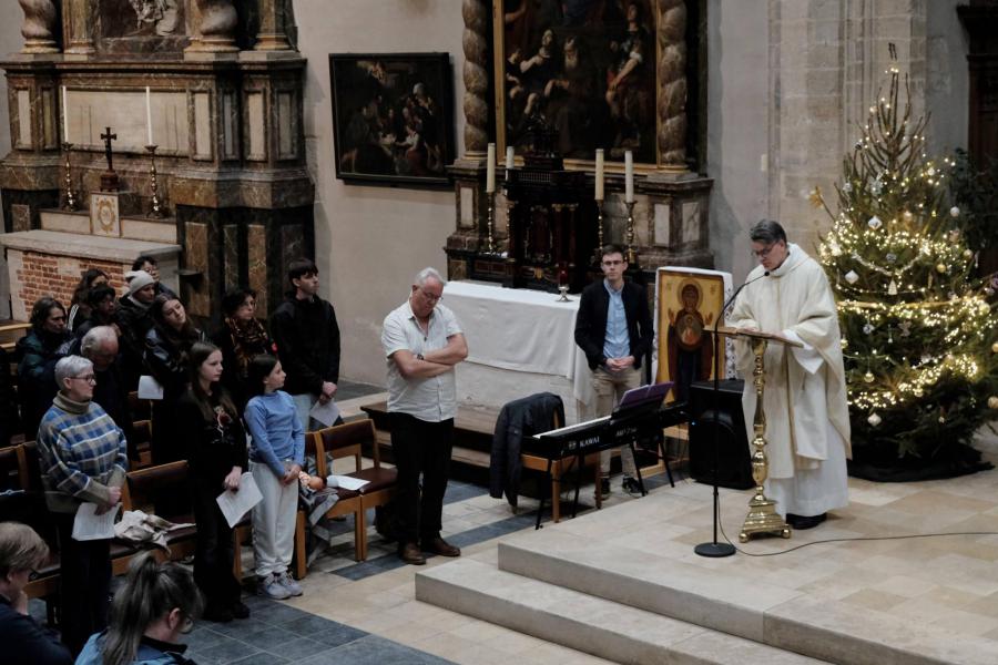 Kinderkerstviering in de Sint-Kwintenskerk 2025 © Pastorale zone Leuven aan de Dijle