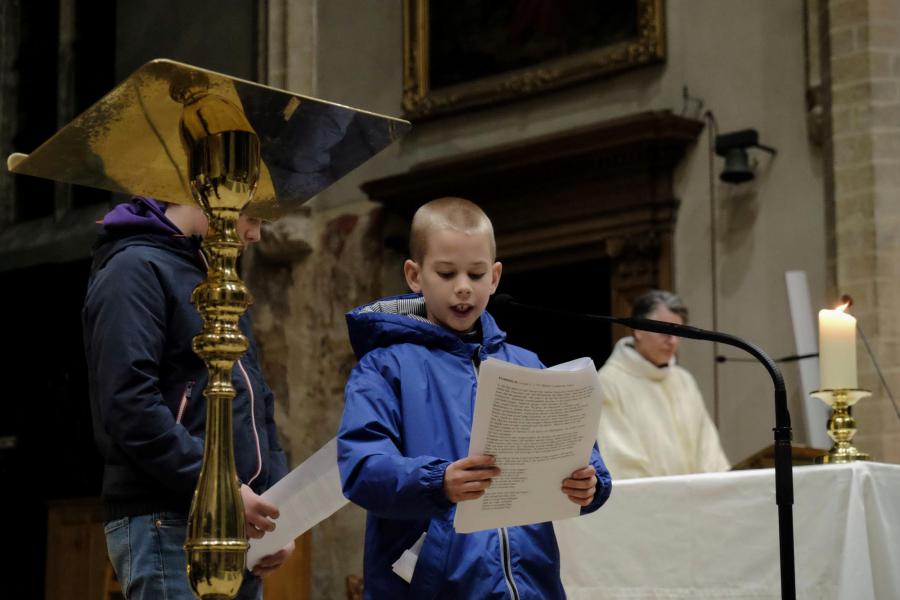 Kinderkerstviering in de Sint-Kwintenskerk 2025 © Pastorale zone Leuven aan de Dijle