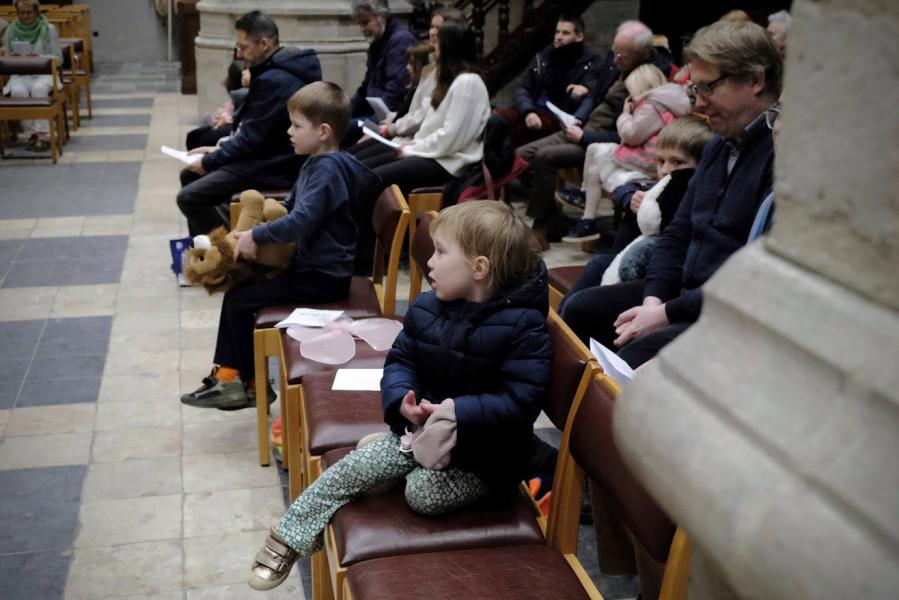 Kinderkerstviering in de Sint-Kwintenskerk 2025 © Pastorale zone Leuven aan de Dijle