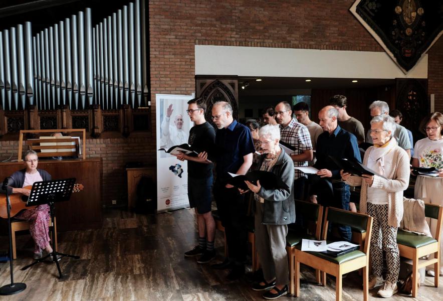 De Sint-Jozefsgemeenschap viert Onze-Lieve-Vrouw-ter-Koorts © Pastorale zone Leuven aan de Dijle