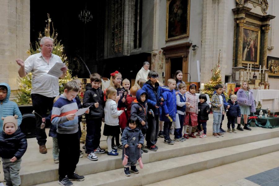 Kinderkerstviering in de Sint-Kwintenskerk 2025 © Pastorale zone Leuven aan de Dijle