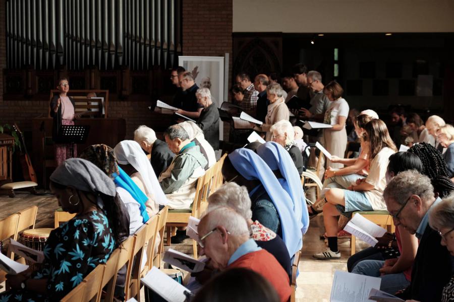 De Sint-Jozefsgemeenschap viert Onze-Lieve-Vrouw-ter-Koorts © Pastorale zone Leuven aan de Dijle
