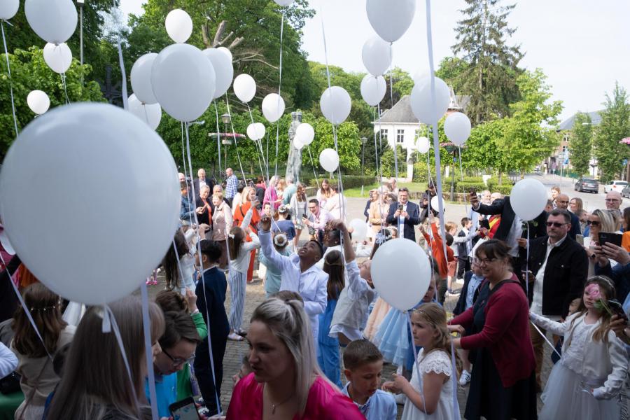 De balonnen maakten het echt feestelijk © Dirk Van Bouwel