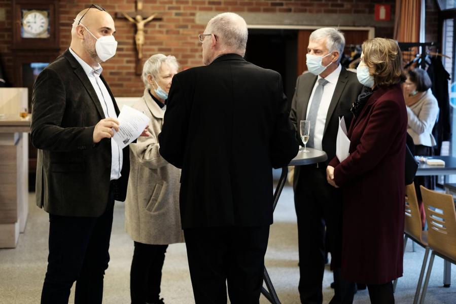 Receptie na de inhuldiging van het beeld van Onze-Lieve-Vrouw-ter-Koorts © Pastorale zone Leuven aan de Dijle