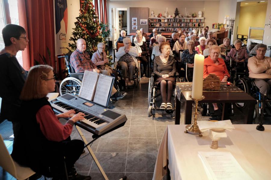 Kerstviering in WZC Ter Putkapelle © Pastorale zone Leuven aan de Dijle