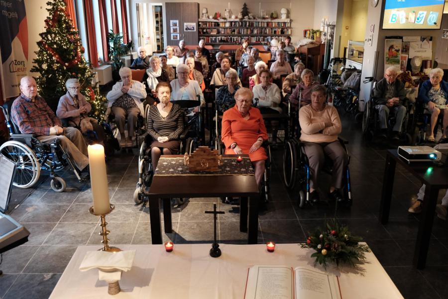 Kerstviering in WZC Ter Putkapelle © Pastorale zone Leuven aan de Dijle