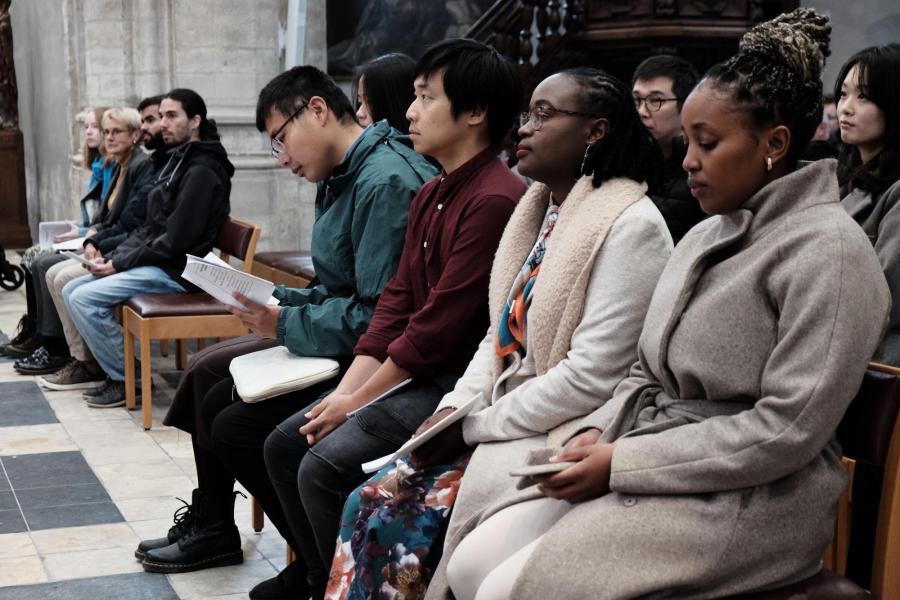 Engelstalige catechumenen en kandidaten voor het vormsel in Sint-Kwinten © Pastorale zone Leuven aan de Dijle