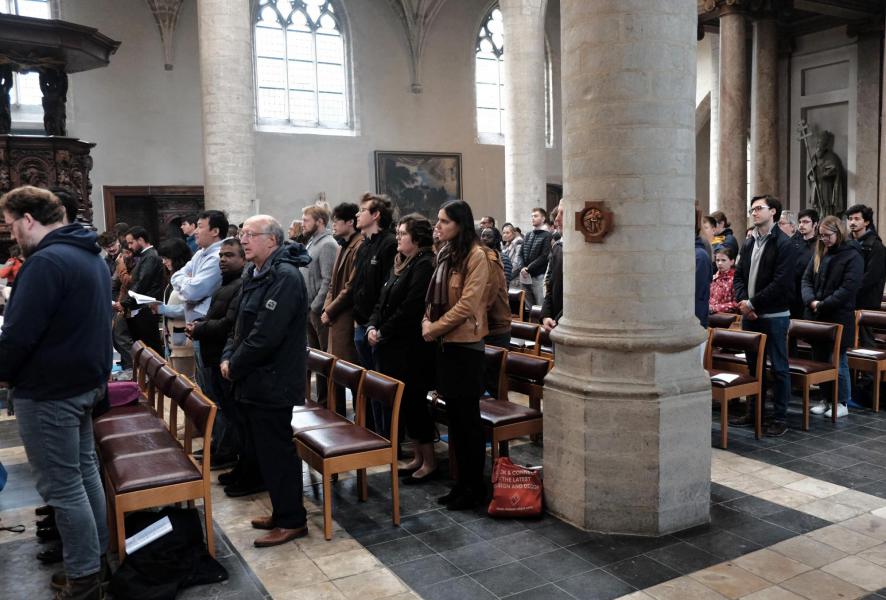 Aanvaarding catechumenen in de Sint-Kwintenskerk © Pastorale zone Leuven aan de Dijle