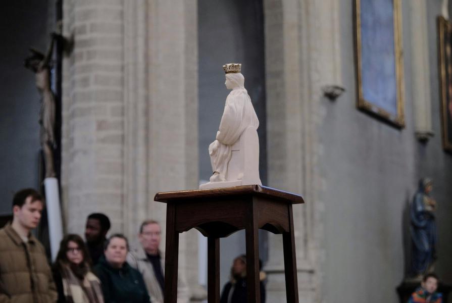 Een prachtig geschenk uit Basse-Wavre voor de Sint-Kwintenskerk © Pastorale zone Leuven aan de Dijle
