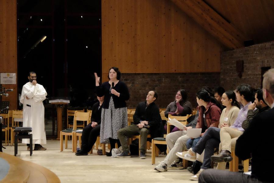 De Leuvense en Kraainemse catechumenen samen met bisschop Vanhoutte © Pastorale zone Leuven aan de Dijle