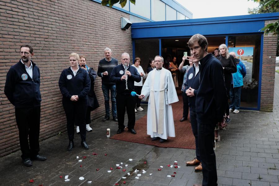 Reliekschrijn van de H. Theresia van Lisieux bij Radio Maria in Egenhoven © Pastorale zone Leuven aan de Dijle