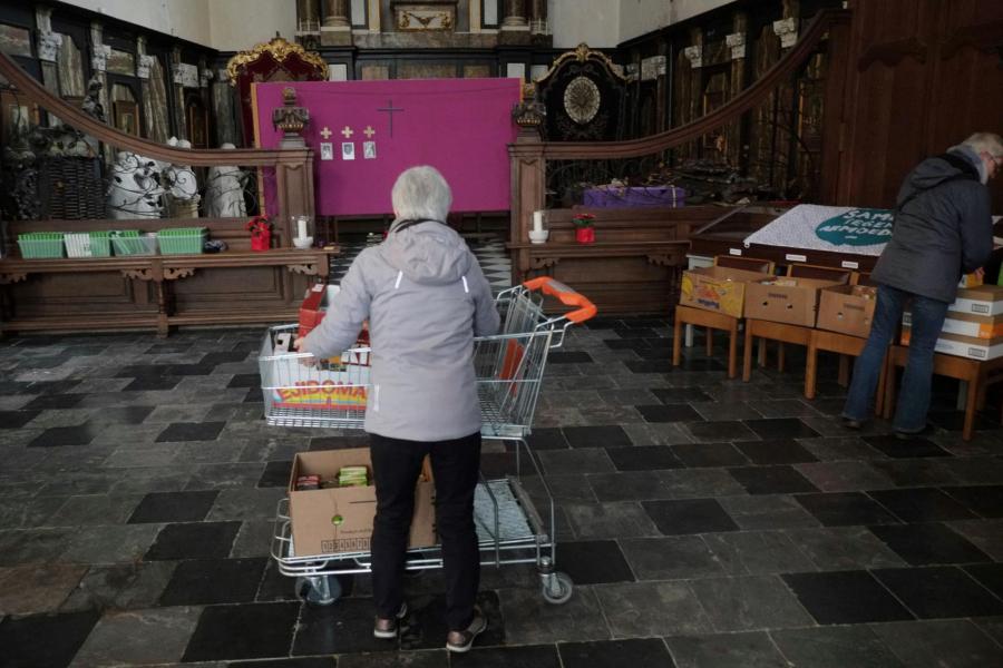 Ophaling goederen solidariteitstafel 2023 © Pastorale zone Leuven aan de Dijle