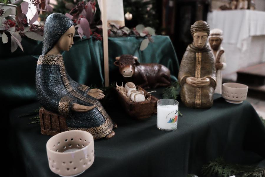 Kerststal in de Sint-Kwintenskerk te Leuven © Pastorale zone Leuven aan de Dijle