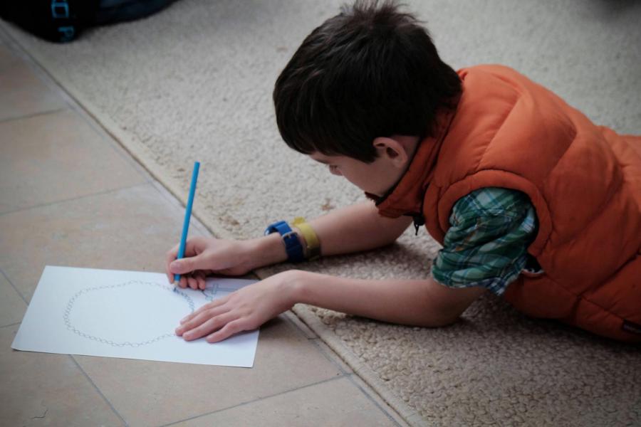 Aanbiddingsmoment voor kinderen in de Sint-Kwintenskerk © Pastorale zone Leuven aan de Dijle