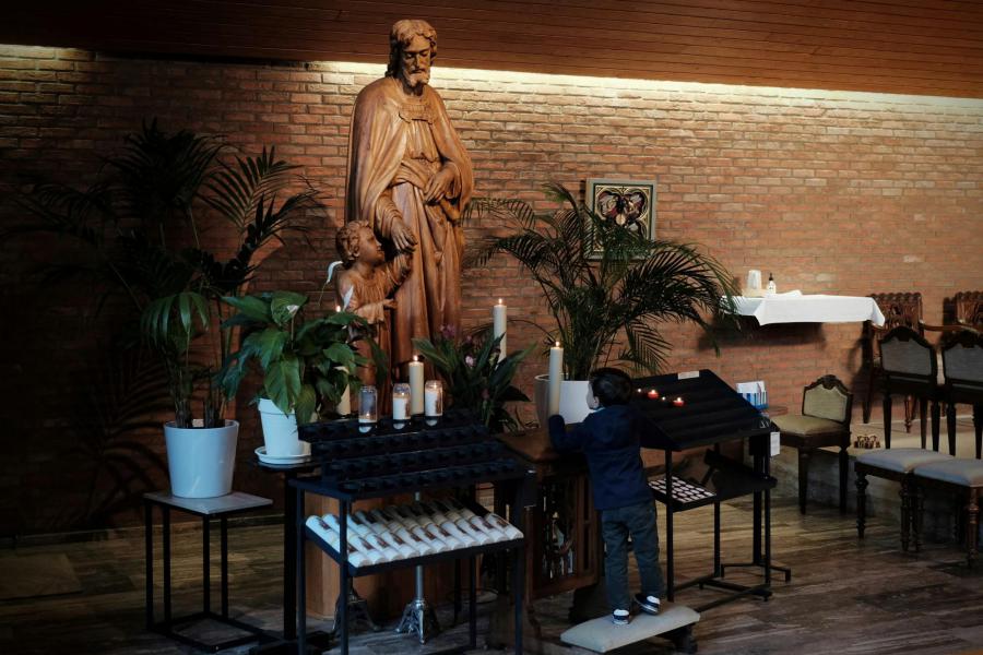 Gezinsviering met catechese Leuven centrum © Pastorale zone Leuven aan de Dijle